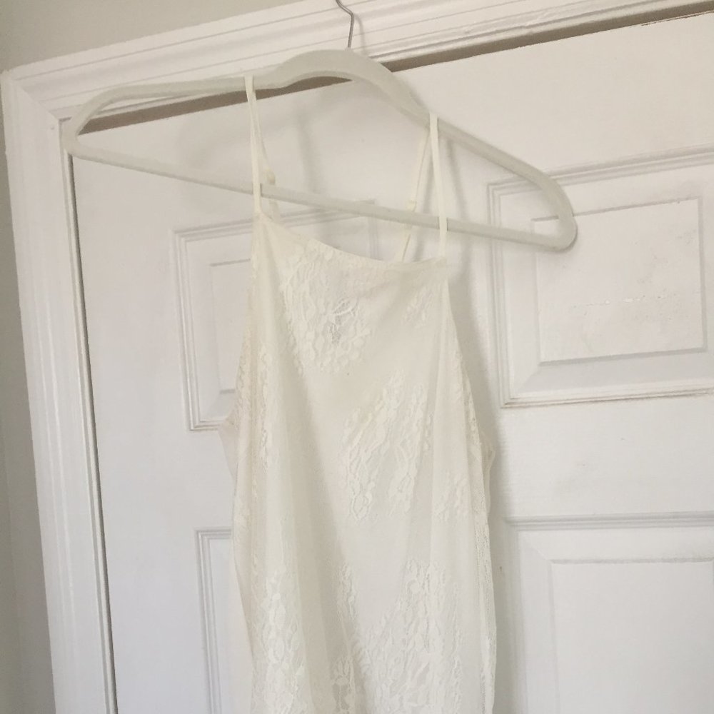 White Lace Tank